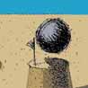Cannonball and Sandcastles, 2007, Digital Archival Print, 15x21cm,  edition of 6